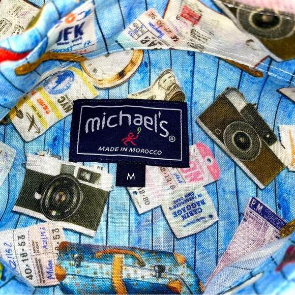 Michael’s 100% Linen Men’s Shirt. Size Medium. NWT. - Picture 10 of 12